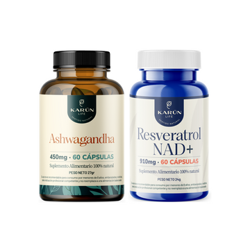 Pack Ashwagandha y resveratrol NAD+
