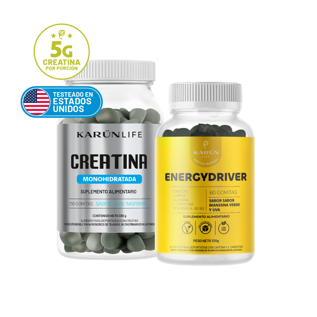 Pack Full Rendimiento: Creatina + Energy Driver 210 Gomitas