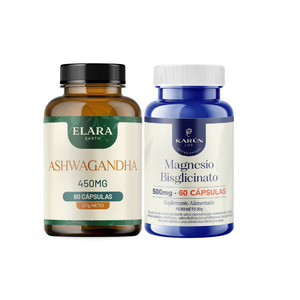 Pack Buen Dormir Ashwagandha Elara + Magnesio Bisglicinato 120 Cap