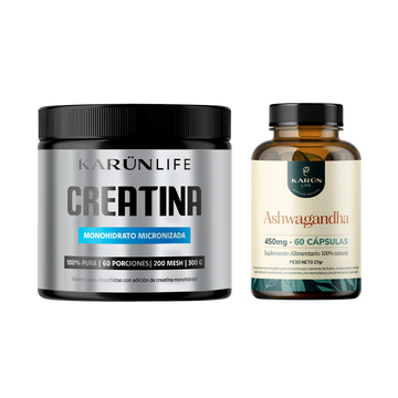 Pack Fuerza Y Calma Ashwagandha + Creatina 300gr