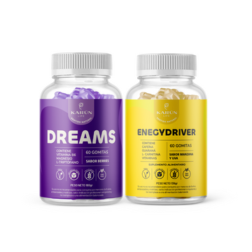 Pack Day & Night: 60 Gomitas Dreams + 60 Gomitas Energy