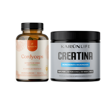 Pack Energía Y Rendimiento - Cordysep 60 cap + Creatina en polvo