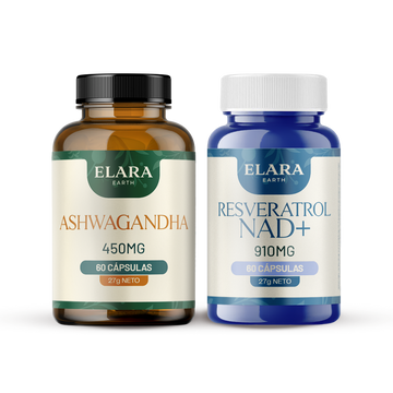 Pack Ashwagandha y resveratrol NAD+