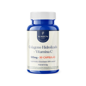 Colágeno Hidrolizado + Vitamina C 90 Capsulas 500 Mg