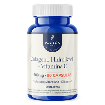 Colágeno Hidrolizado + Vitamina C 90 Capsulas 500 Mg