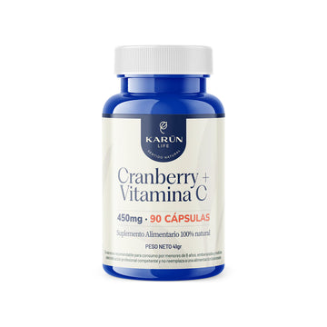 Cranberry + Vitamina C 90 Capsulas 450 Mg