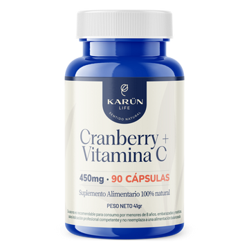 Cranberry + Vitamina C 90 Capsulas 450 Mg