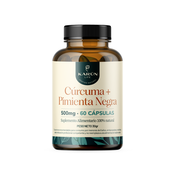 Curcuma + Pimienta 60 Cápsulas 500 Mg