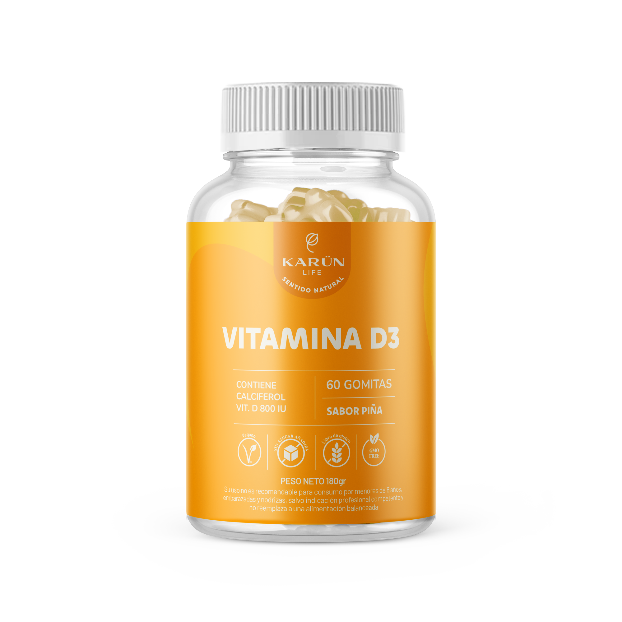 Gomita Vitamina D3 800 IU 60 Unidades