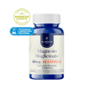 Magnesio Bisglicinato 500 Mg 60 Cápsulas