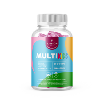 Gomitas MultiKids 60 un Sabor Cereza