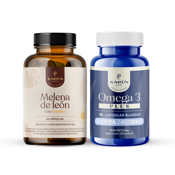 Pack Concentración - Omega 3 Plus + Melena de Leon 120 cap