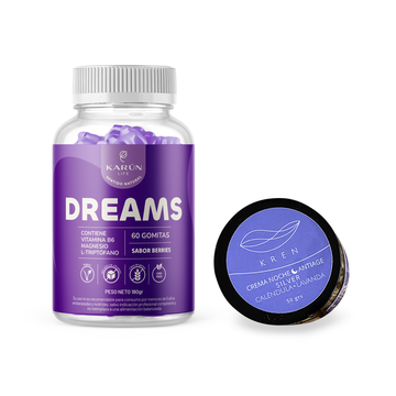 Pack Descanso Y Belleza: 60 Gomitas Dream + Crema Noche 50 g