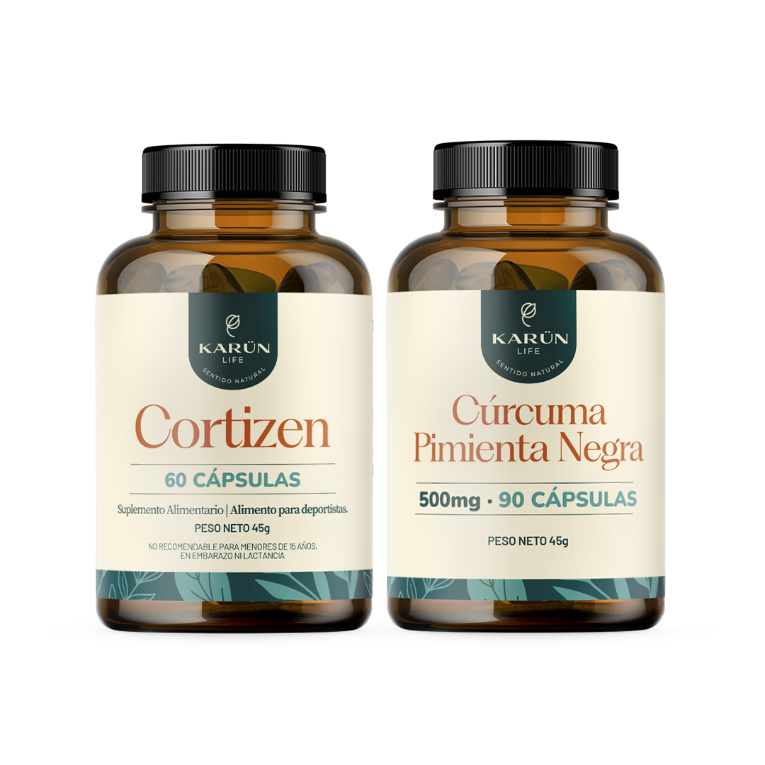 Pack Cortizen + Curcuma 120 Cap