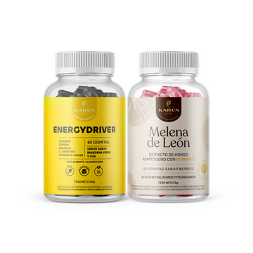 Pack Energia y Vitalidad: Energy Driver + Hongo Melena de León 120 u