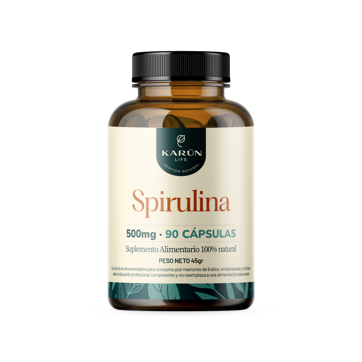 Spirulina 90 Cap 500 Mg