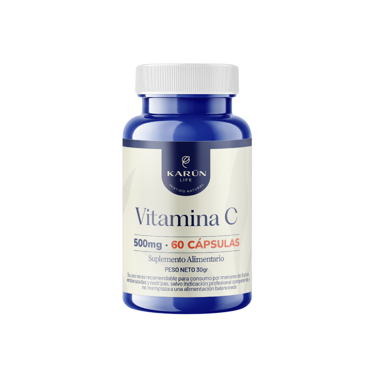 Vitamina C 60 Capsulas, 500 Mg