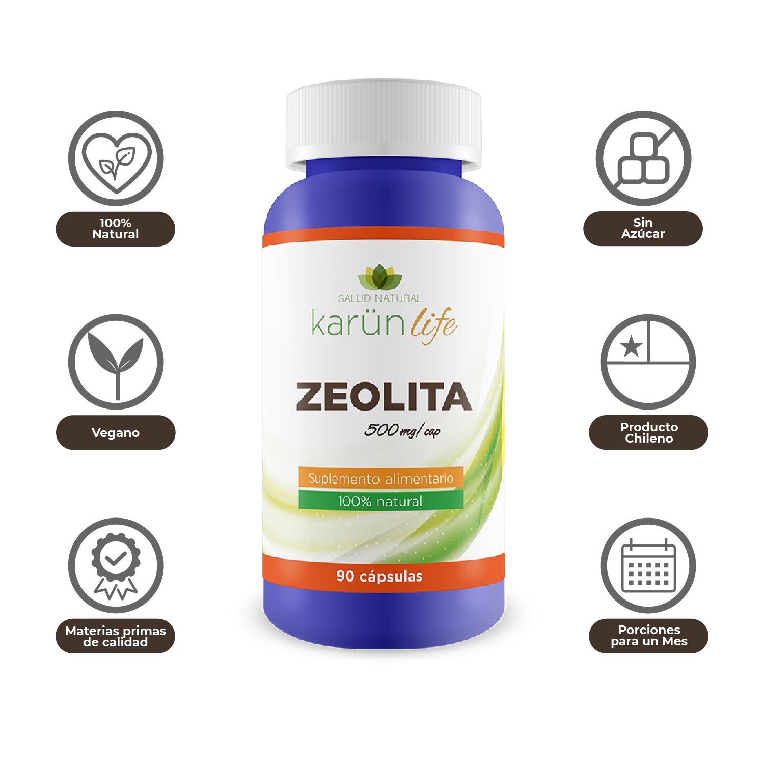 Zeolita Premium Calidad Certificada Con Cúrcuma para consumo humano
