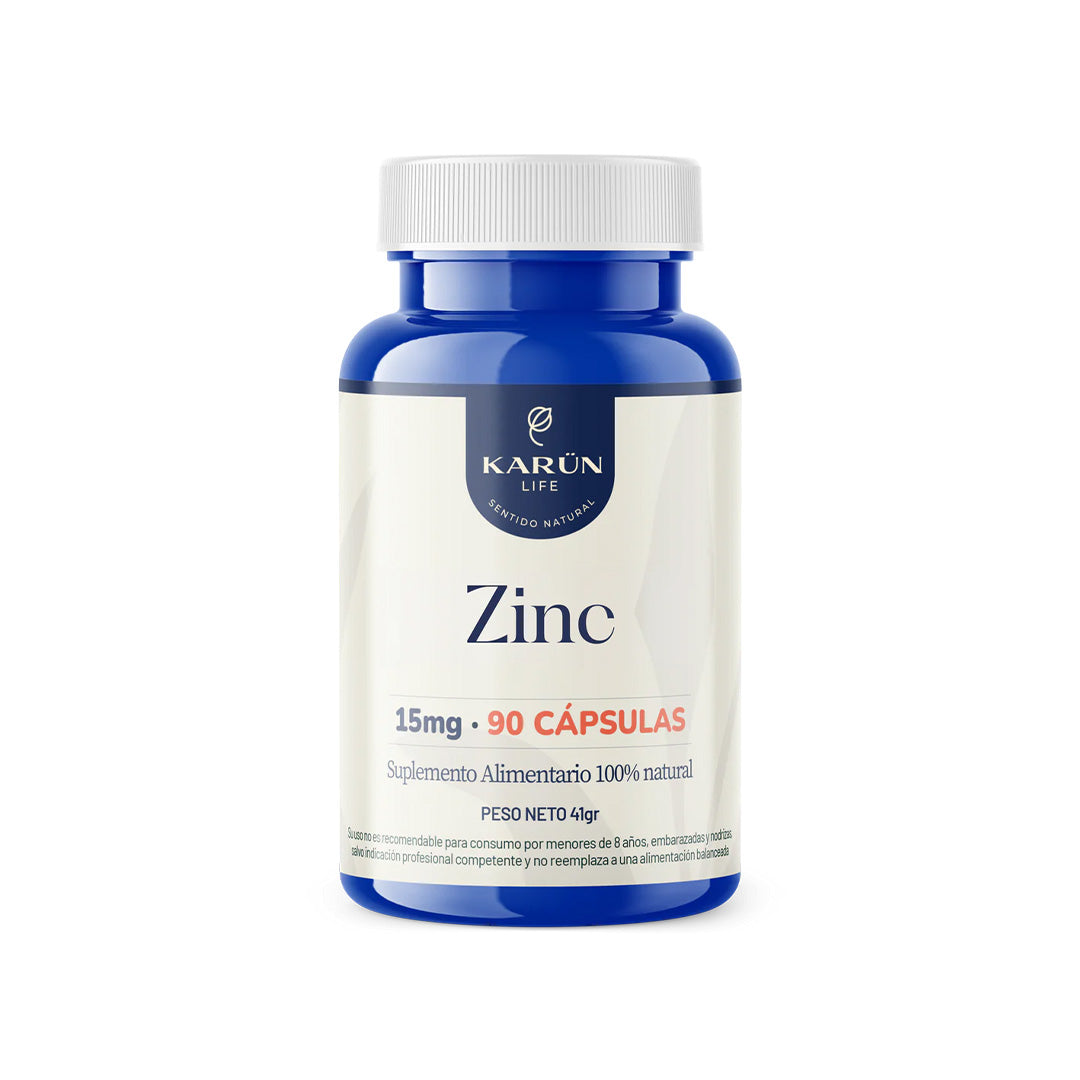 Zinc 90 Cápsulas 15mg