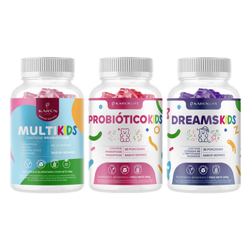 Pack Gomitas Kids Salud Total: Multi Kids + Dream Kids + Prob Kids 180 u