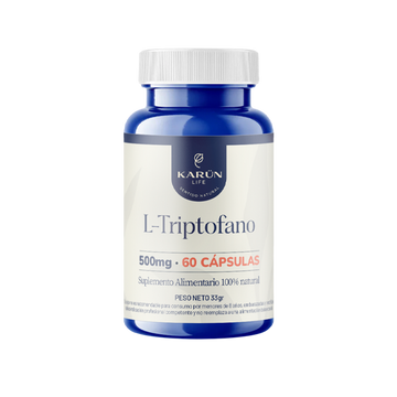 L Triptófano 60 Cápsulas 500 mg Descanso -Buen Dormir