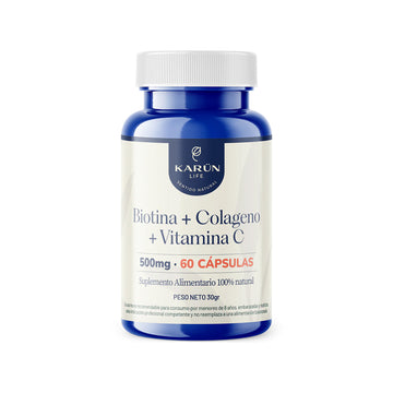 Colágeno Hidrolizado + Biotina + Vitamian C - 60 Capsulas