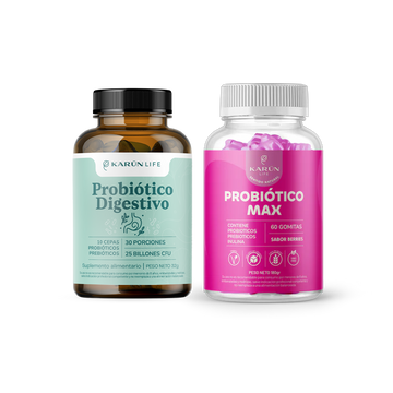 Pack Digestivo: Prob + Preb 60 Gomitas + Probiótico digestivo 60 cap