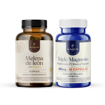 Pack Relajación - Melena de Leon + Triple Magnesio 120 cap